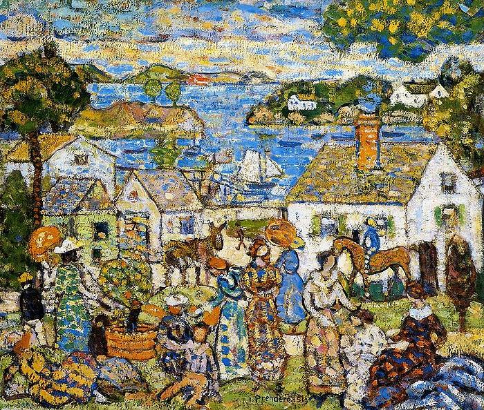 Maurice Prendergast New England Harbor china oil painting image
